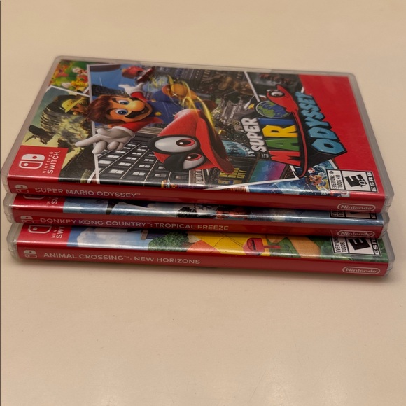 Lot of 3 Nintendo Switch Empty Cases Mario Donkey Kong Animal Crossing Bundle - Picture 3 of 11
